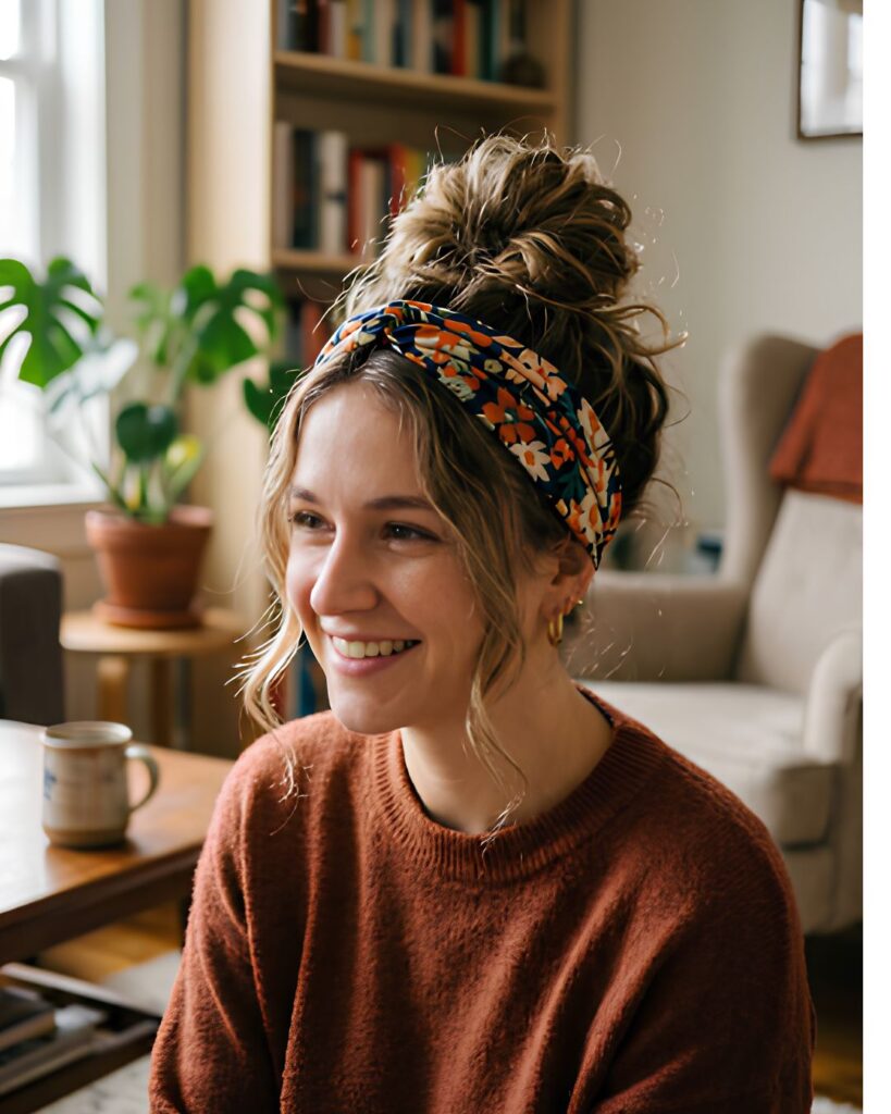 Bun With a Headband