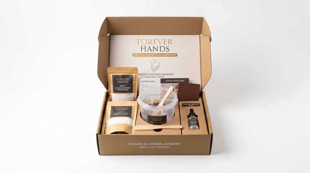 Couple hand casting kit