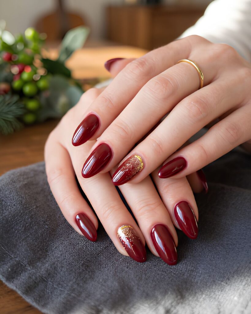 Cranberry Gloss Statement Nails