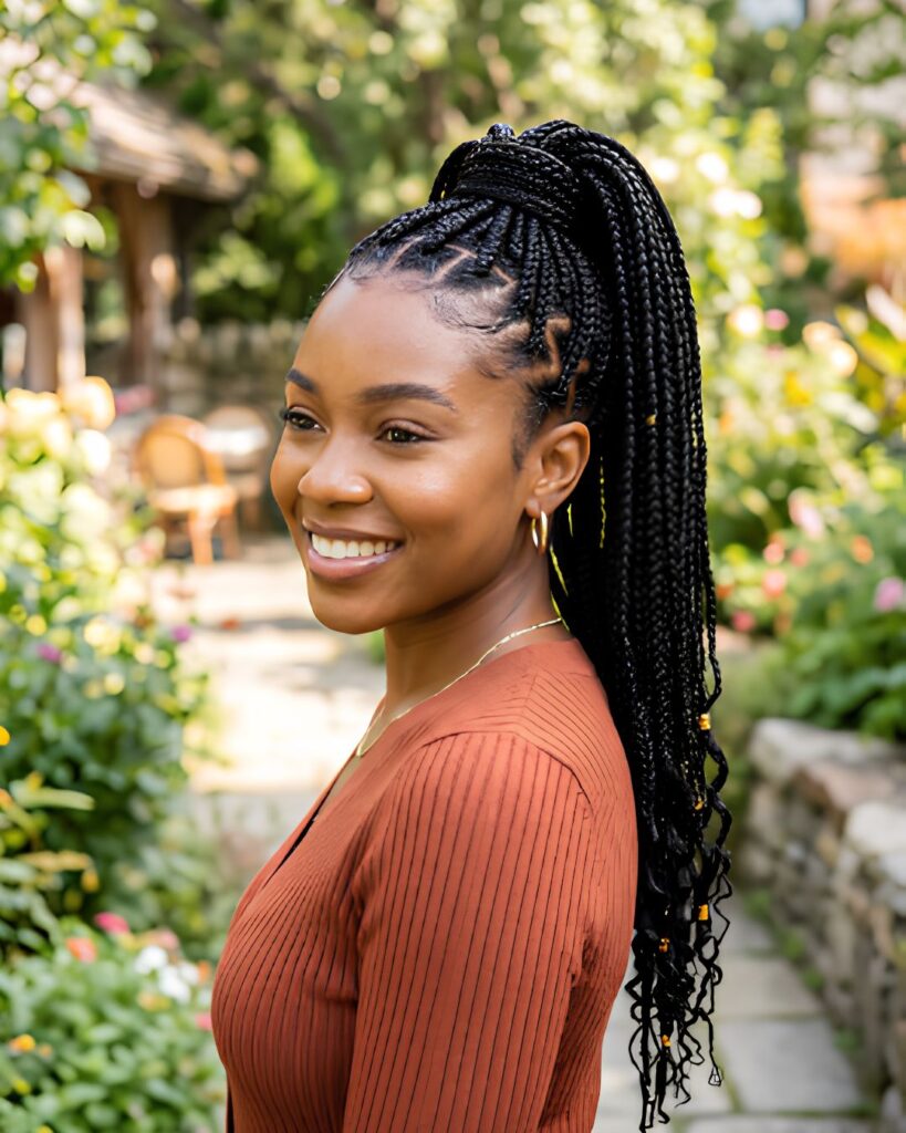 Knotless Braids Ponytail