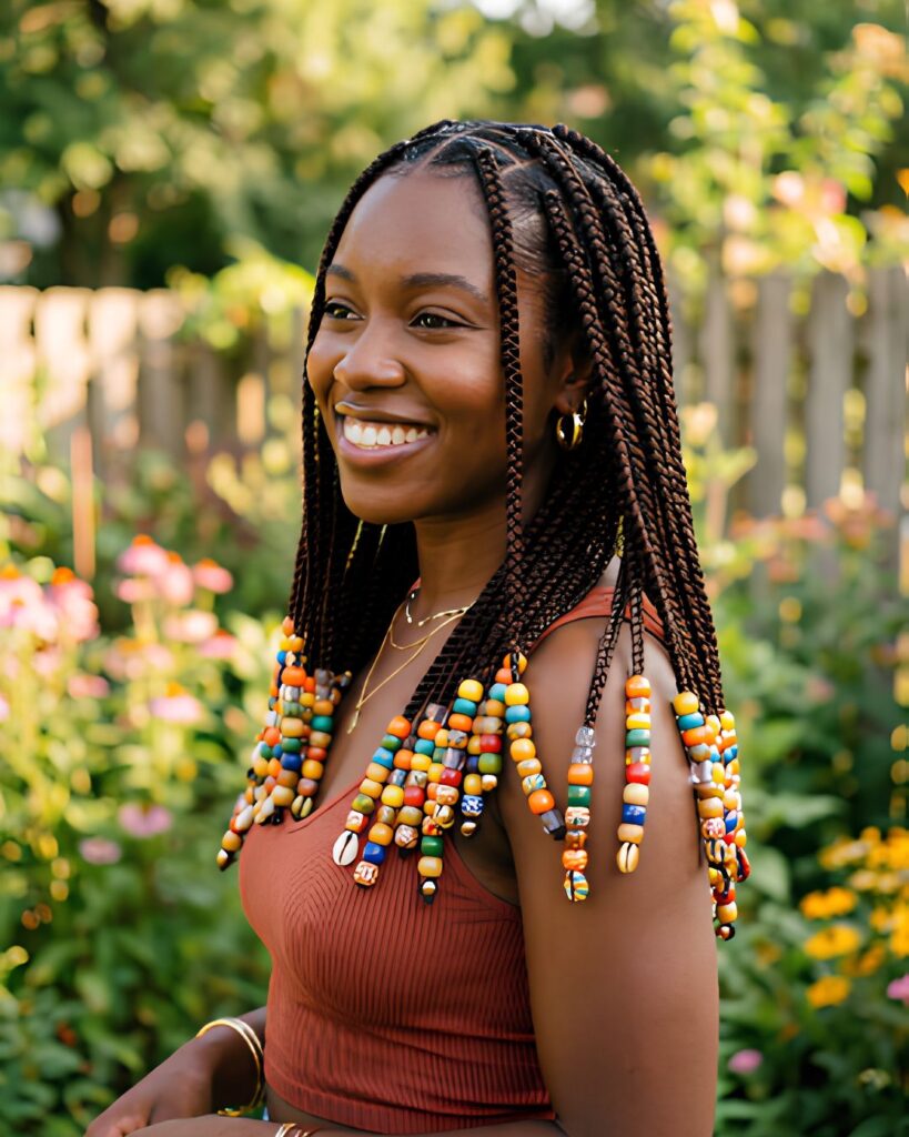 Knotless Braids With Beads
