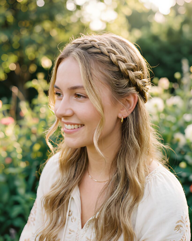 Mini French Braid Crown
