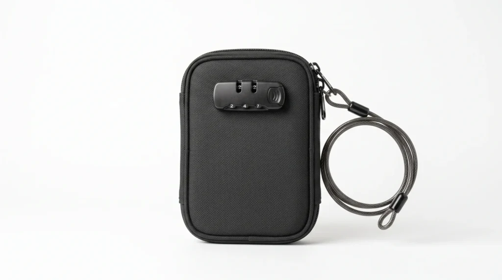 Portable safe or lockbox
