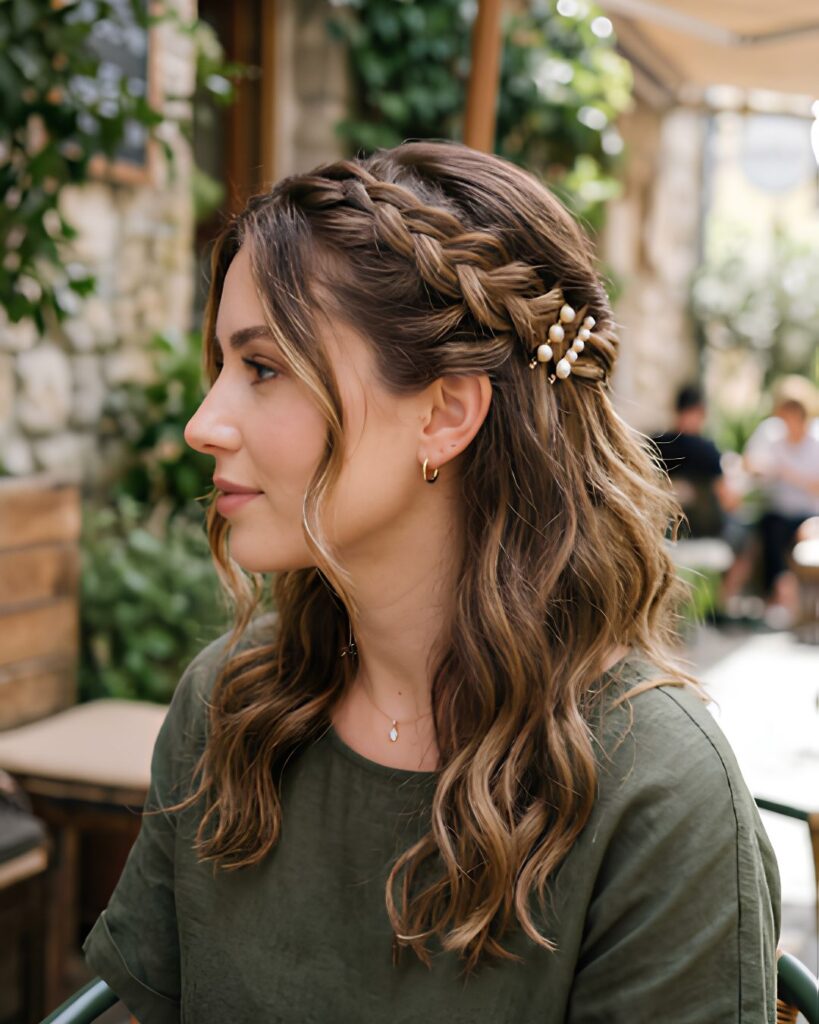 Side Pin Back with Braid