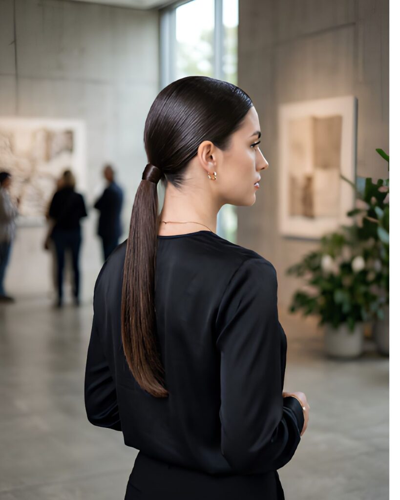Sleek Low Ponytail