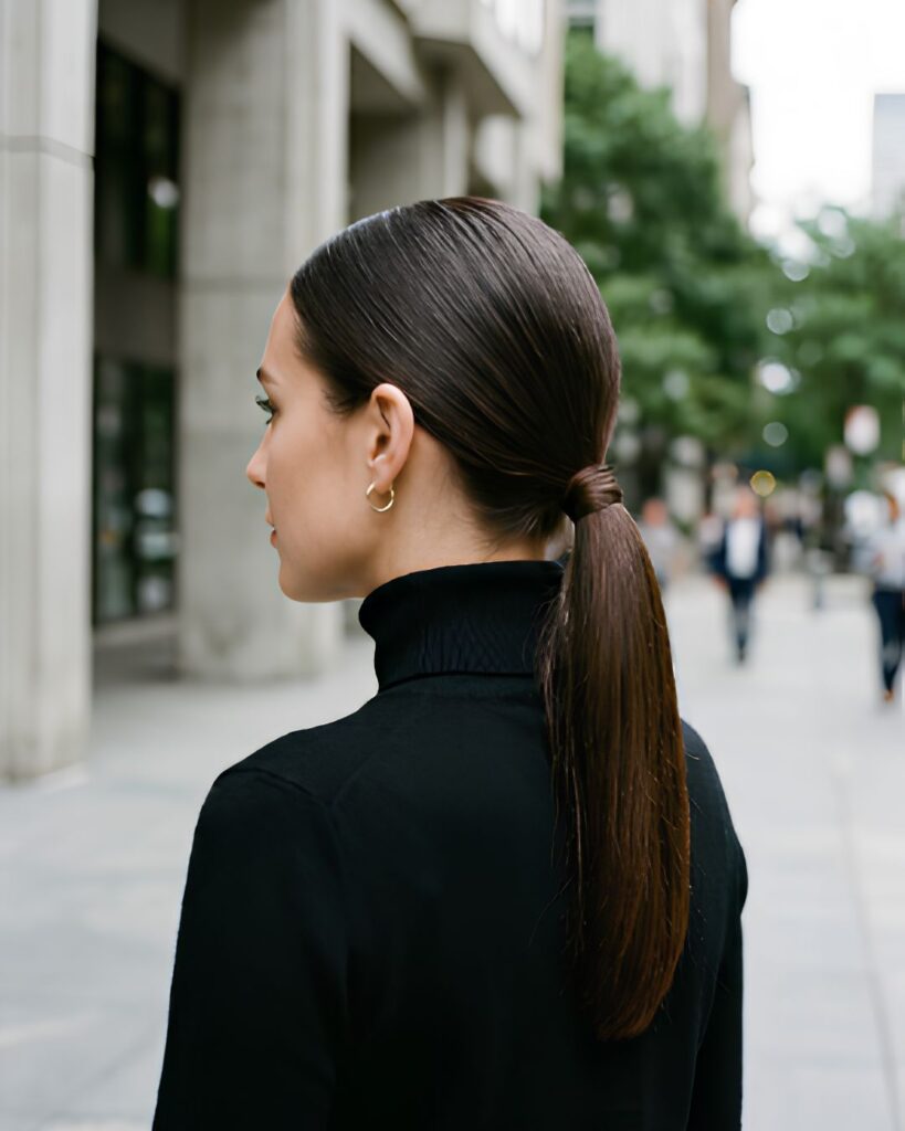 Sleek Low Ponytail