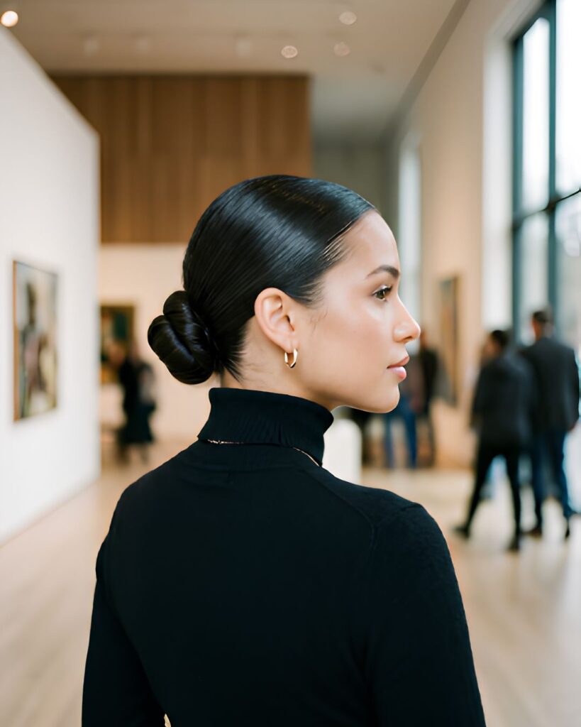 Slicked Back Bun