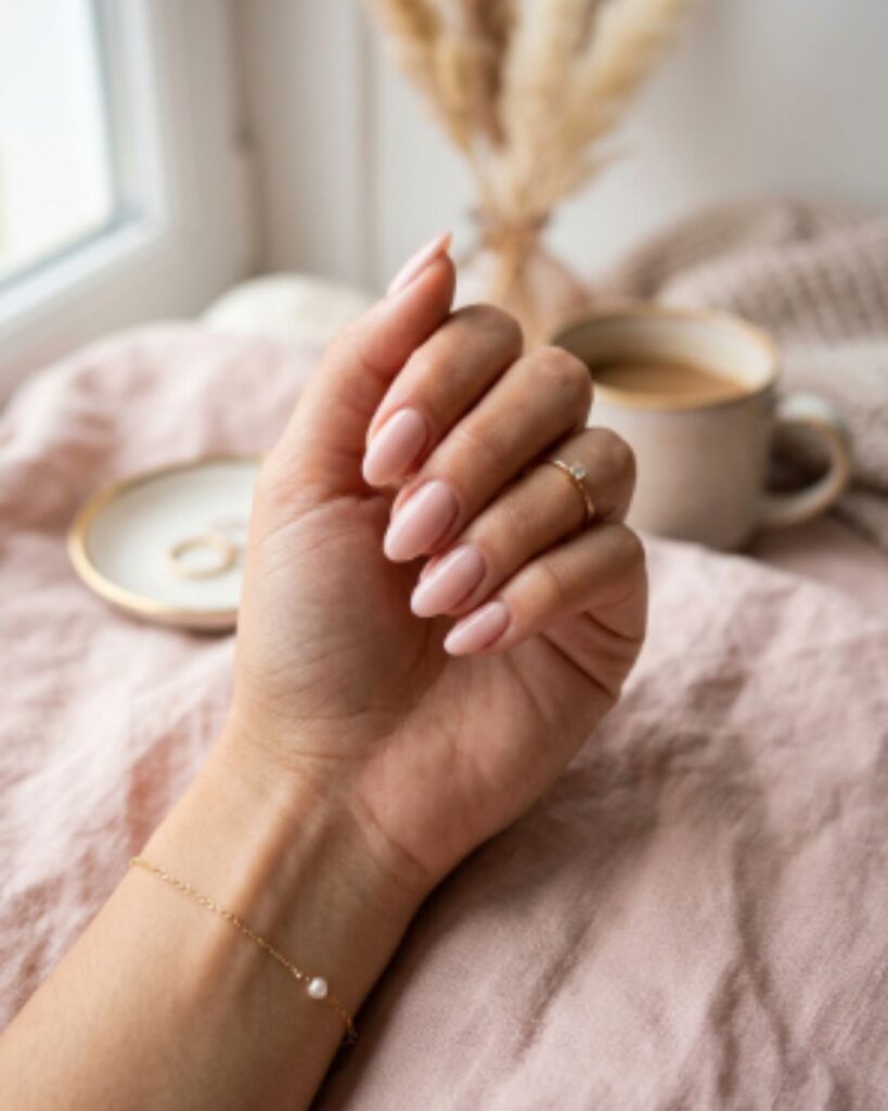 Soft Nude Pink Nails