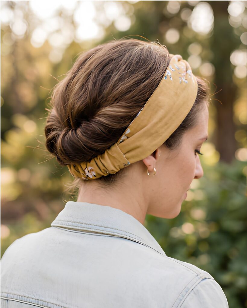 Tucked Under Headband