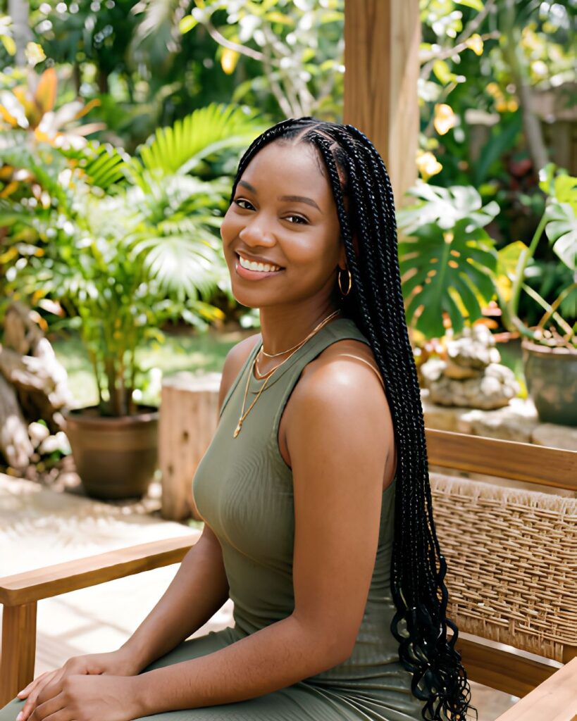 Waist Length Knotless Braids