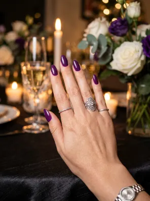 Amethyst purple nails