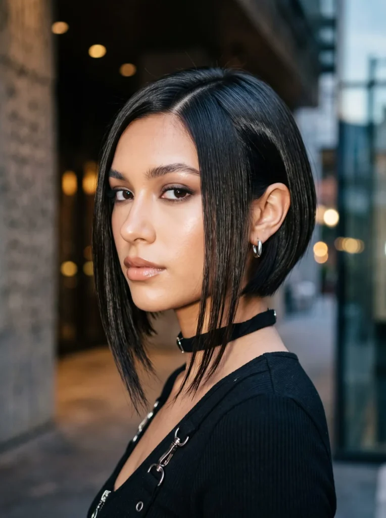 Asymmetrical bob