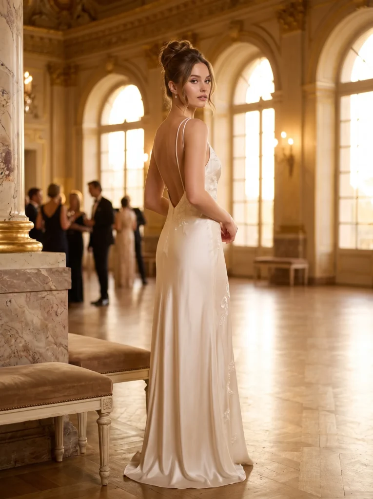 Backless prom dress