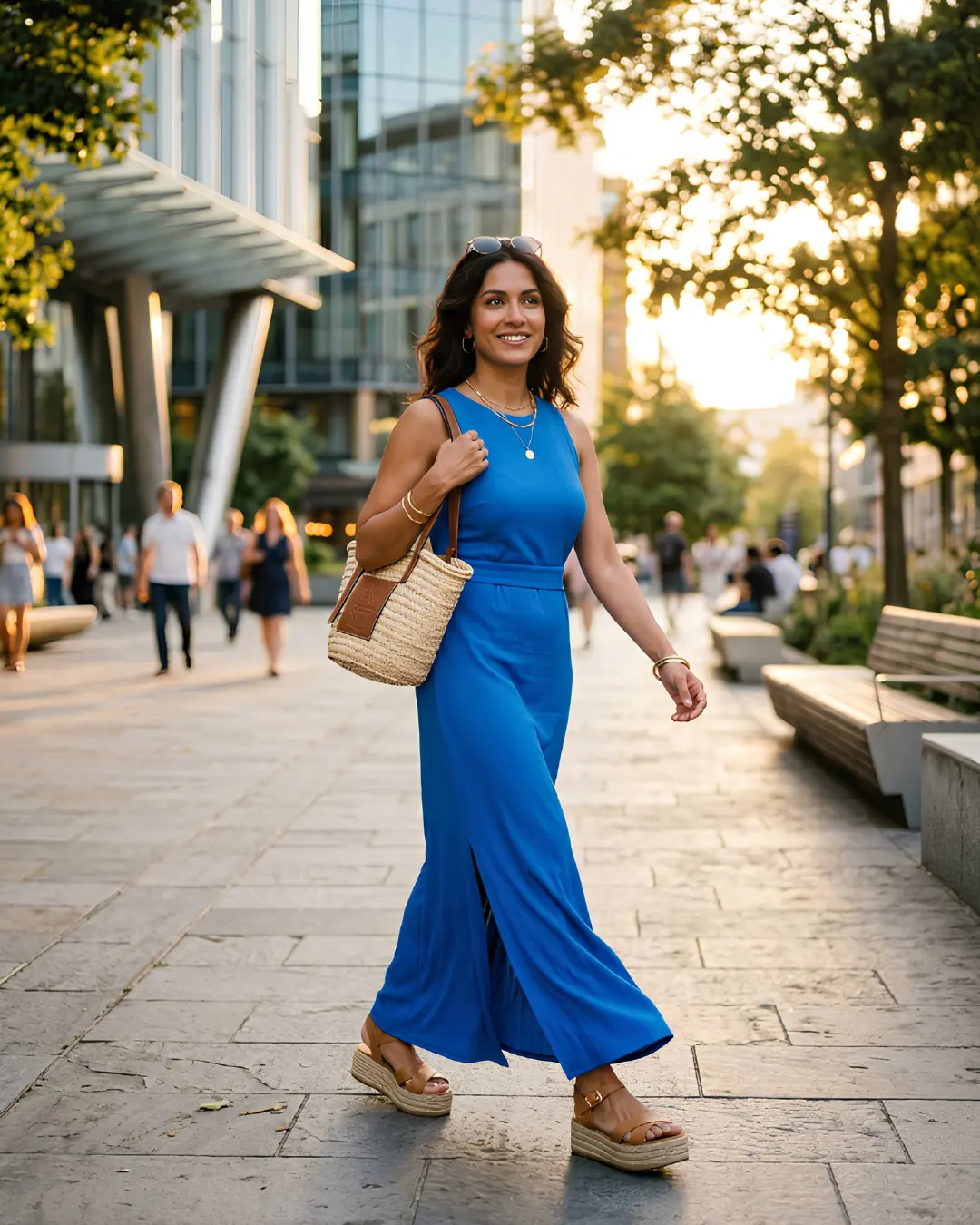 Bold Colored Maxi Dress