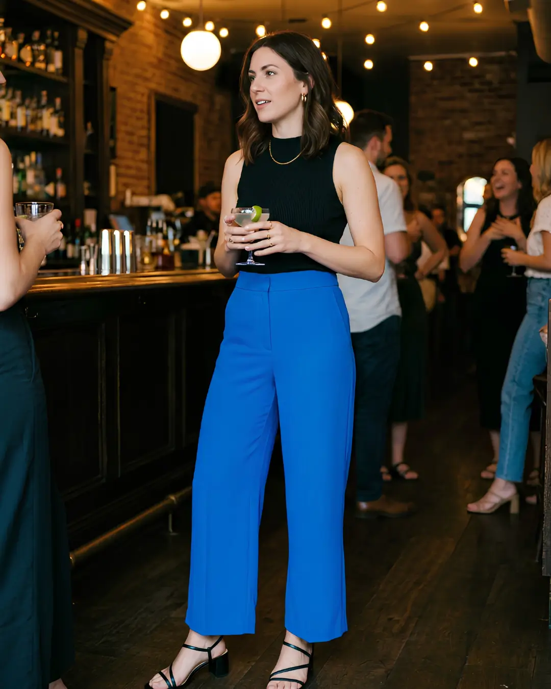 Bold Coloured Trousers + Simple Top