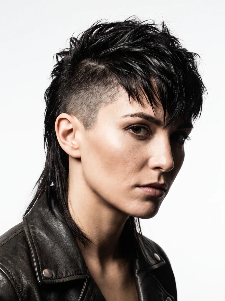Buzzed back mullet