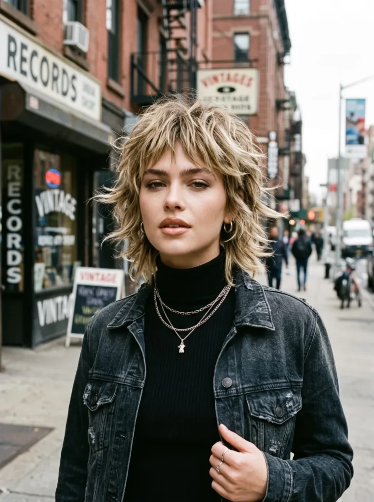 Chunky layered shag