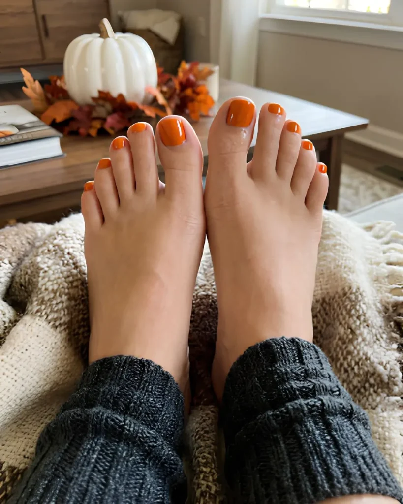 Classic Pumpkin Orange Toes