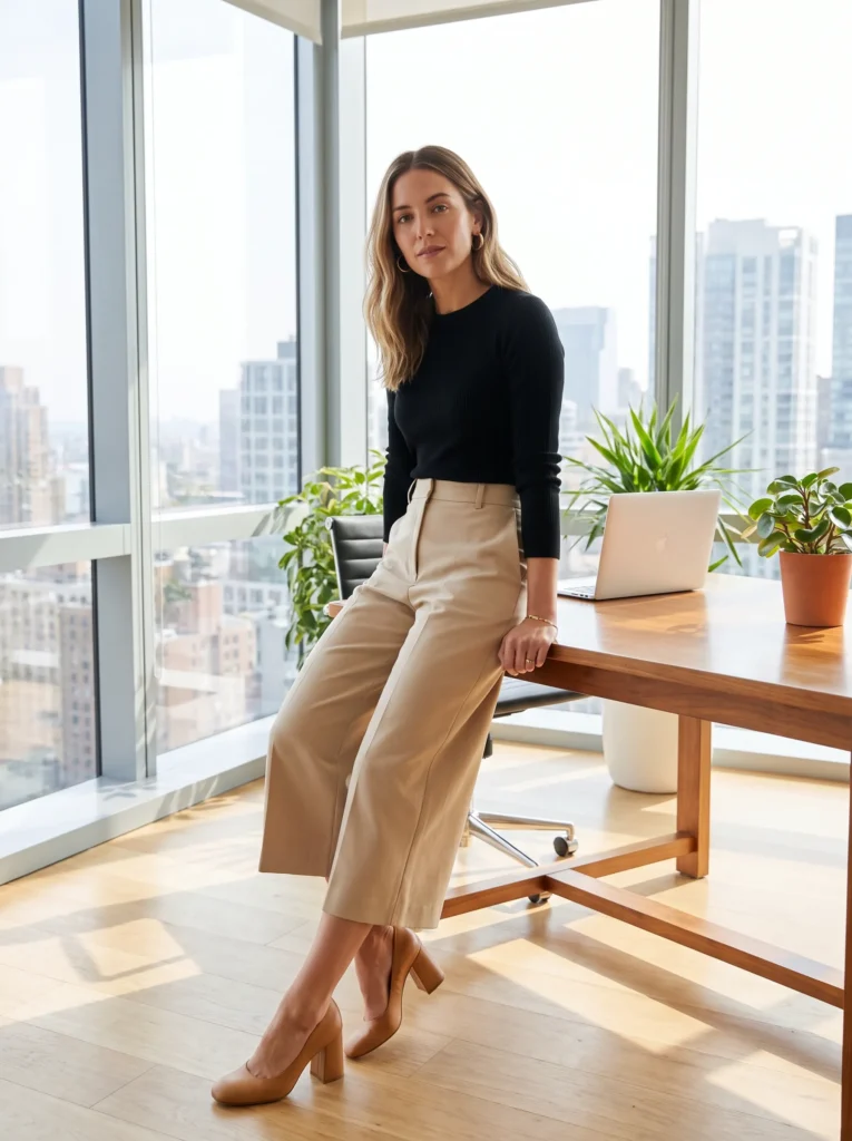 Culottes with a fitted top