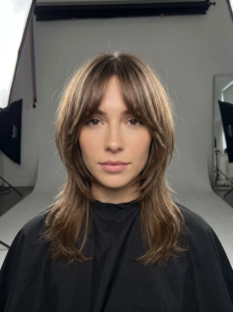 Curtain fringe mullet