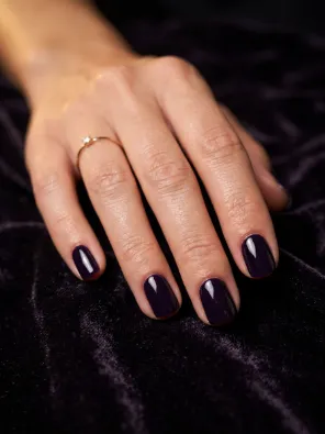 Deep violet nails