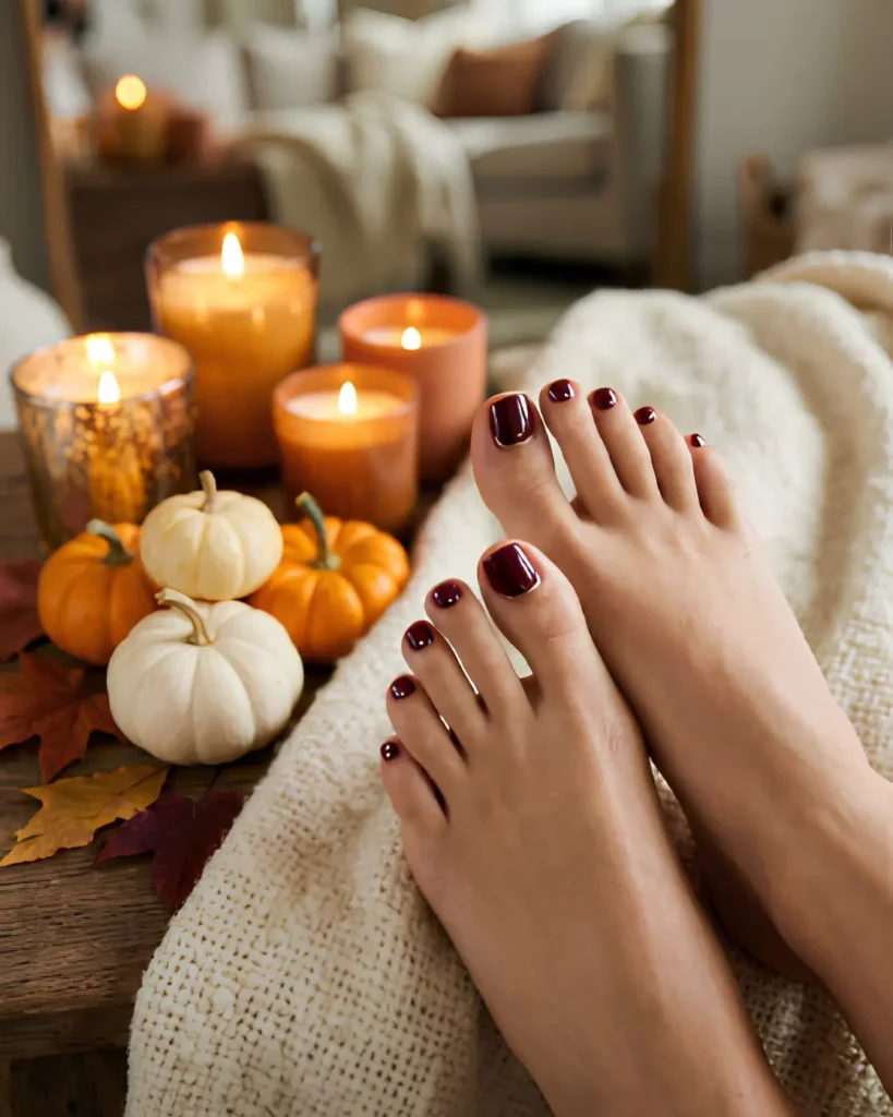 Deep Wine with Gold Details