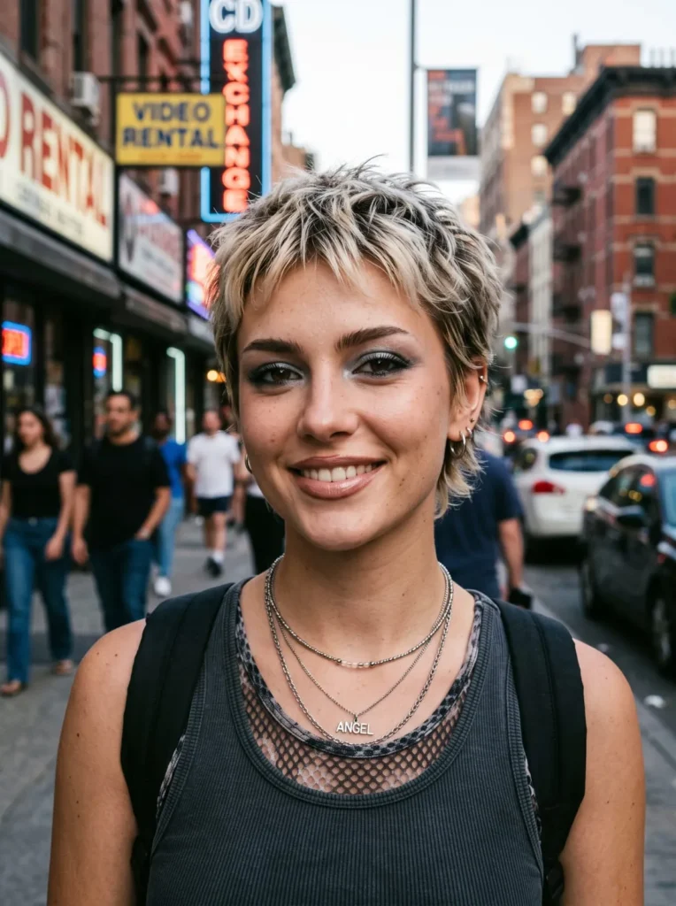 Frosted tips pixie