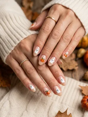 Ghost and pumpkin combo