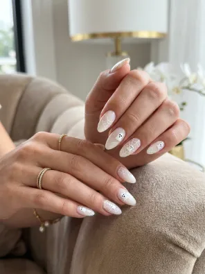 Ghost and spiderweb nails