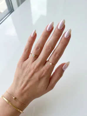 Glazed donut nails