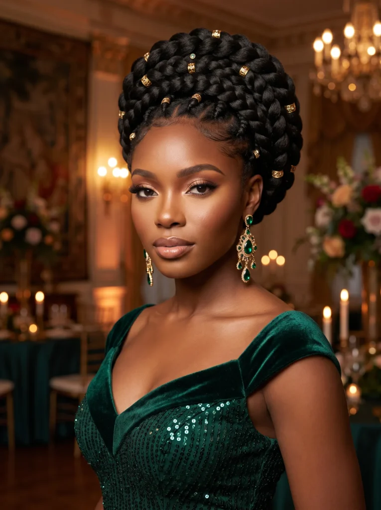Goddess braids crown