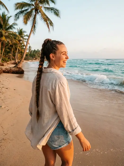 High Braided Ponytail