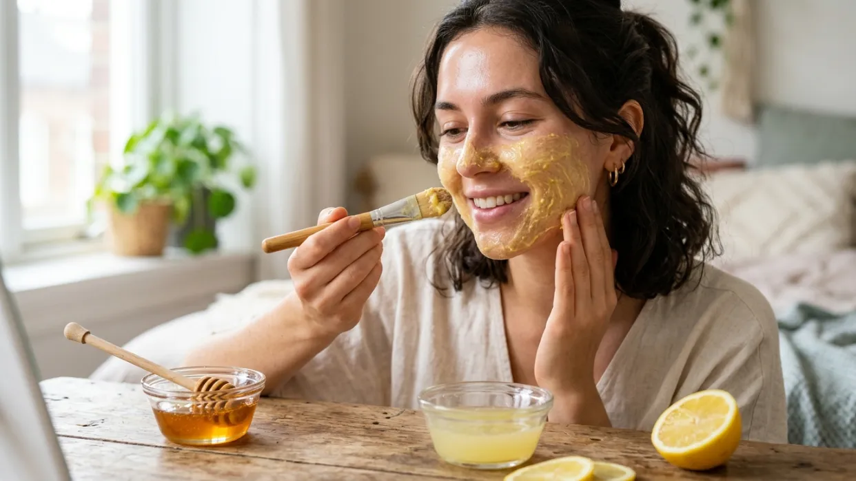 Lemon juice and honey mask