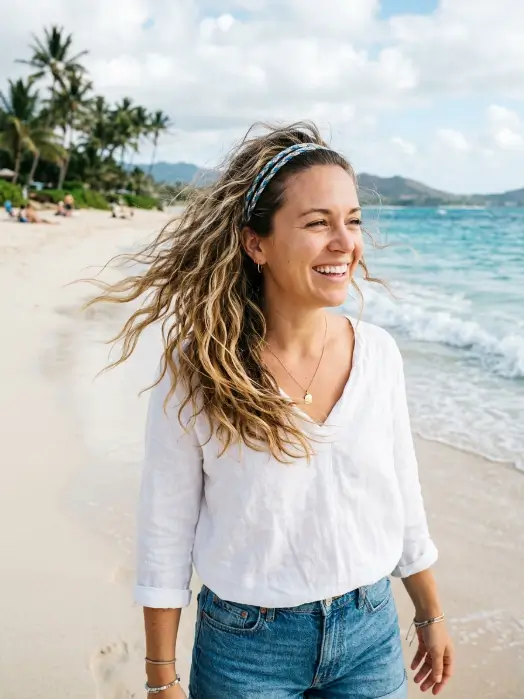 Loose Waves With a Headband