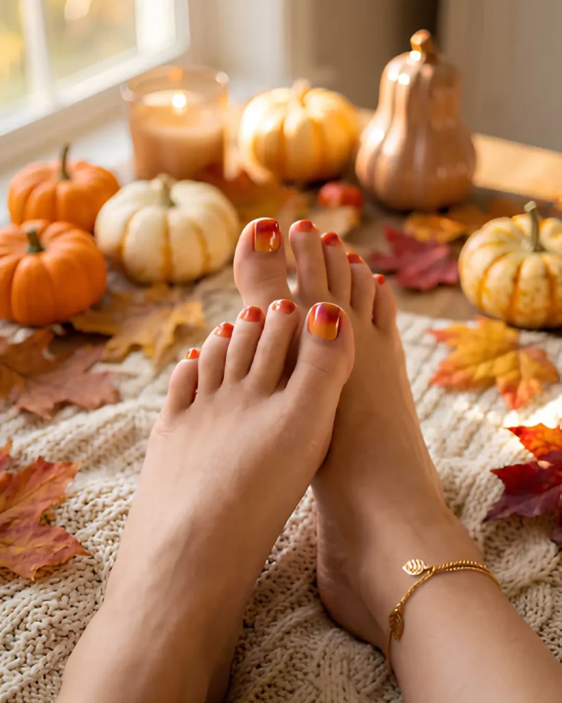 Ombre Sunset Toes