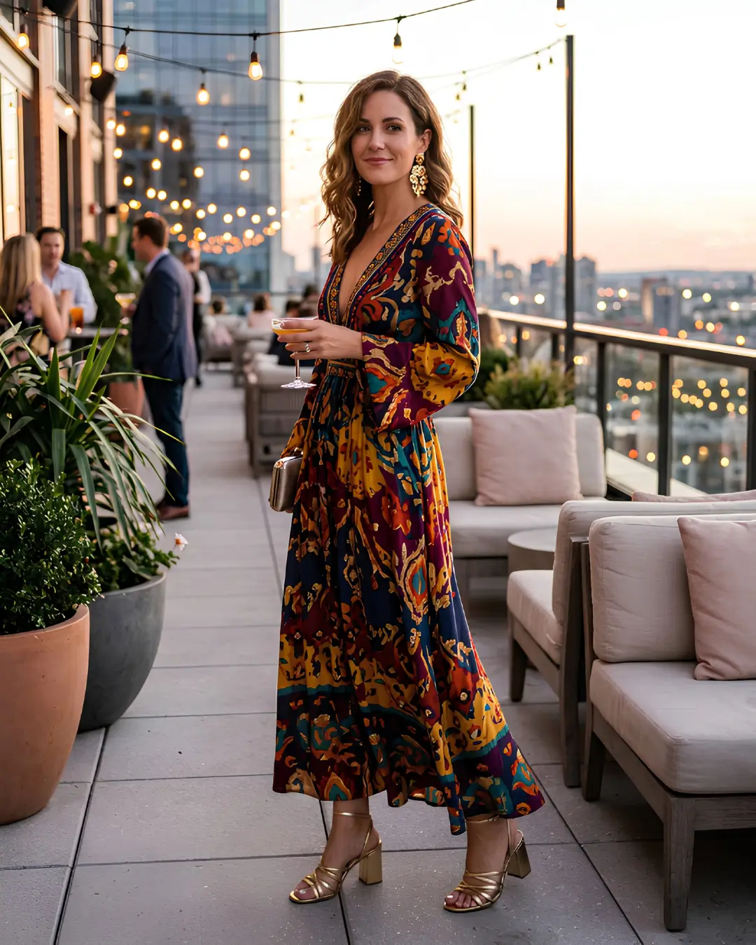 Printed Maxi Dress