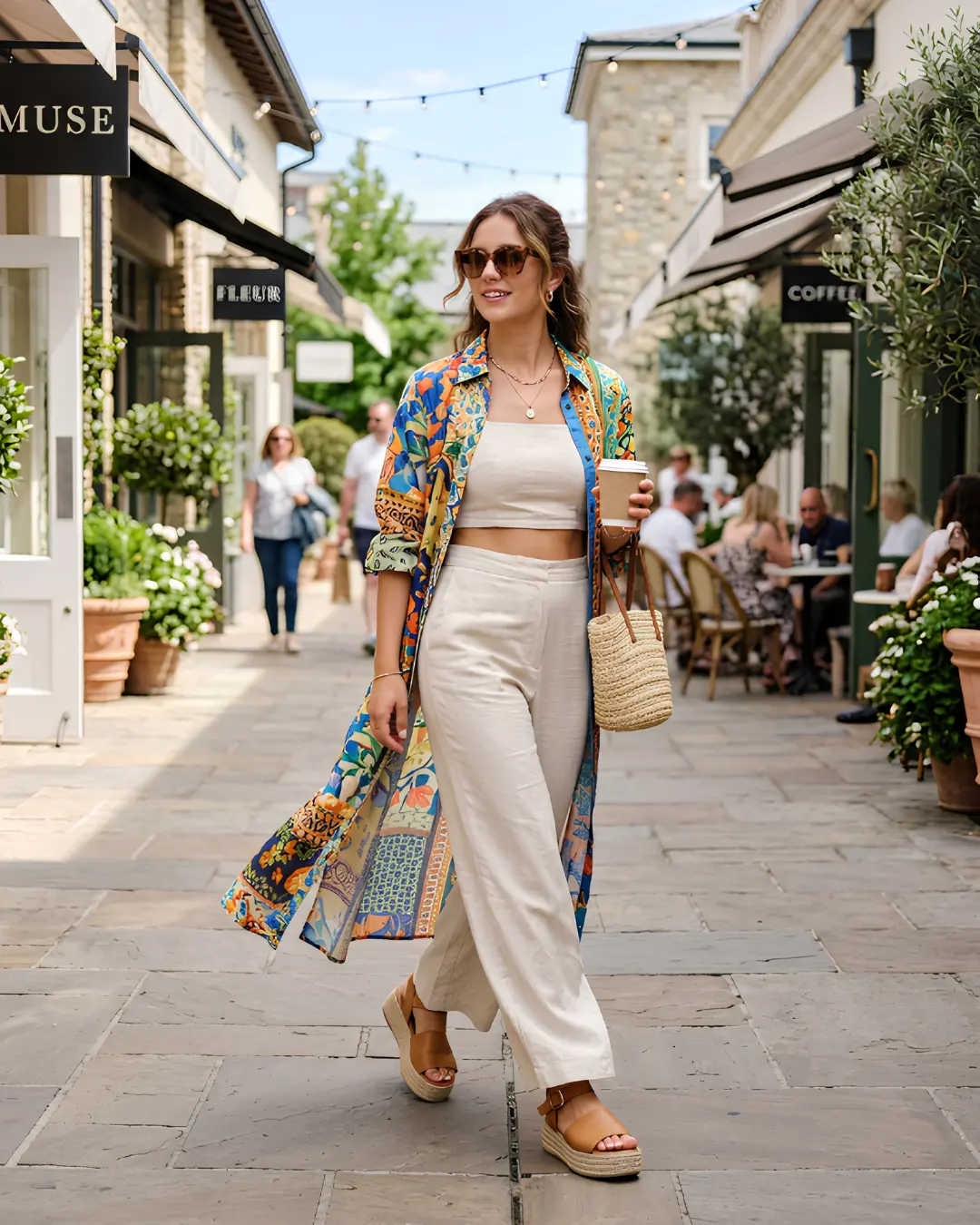 Printed Shirt Dress