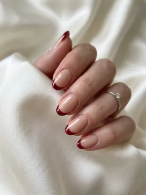 Red french tips