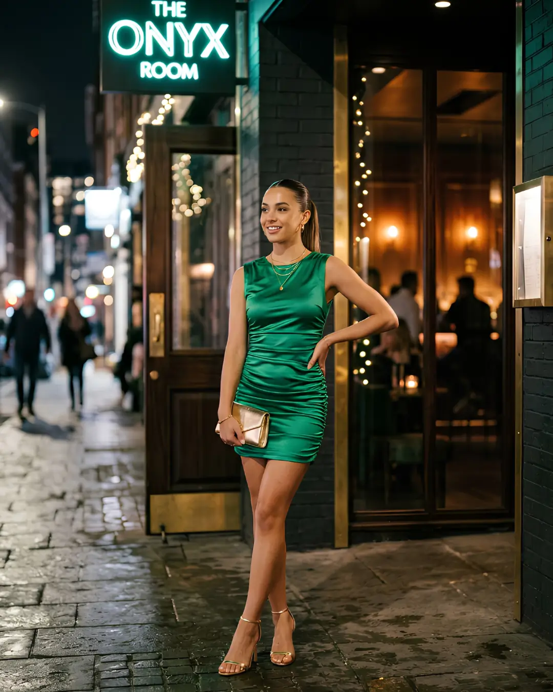 Ruched Mini Dress