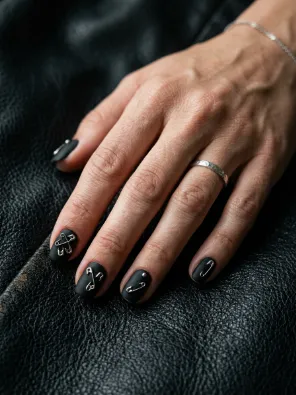 Safety pin nail art