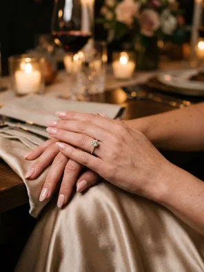 Soft blush pink nails