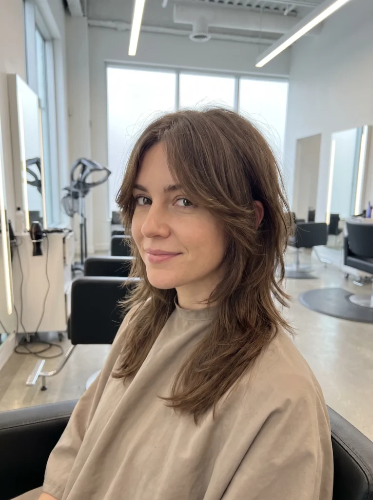 Soft layered mullet