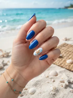 Starfish nail art