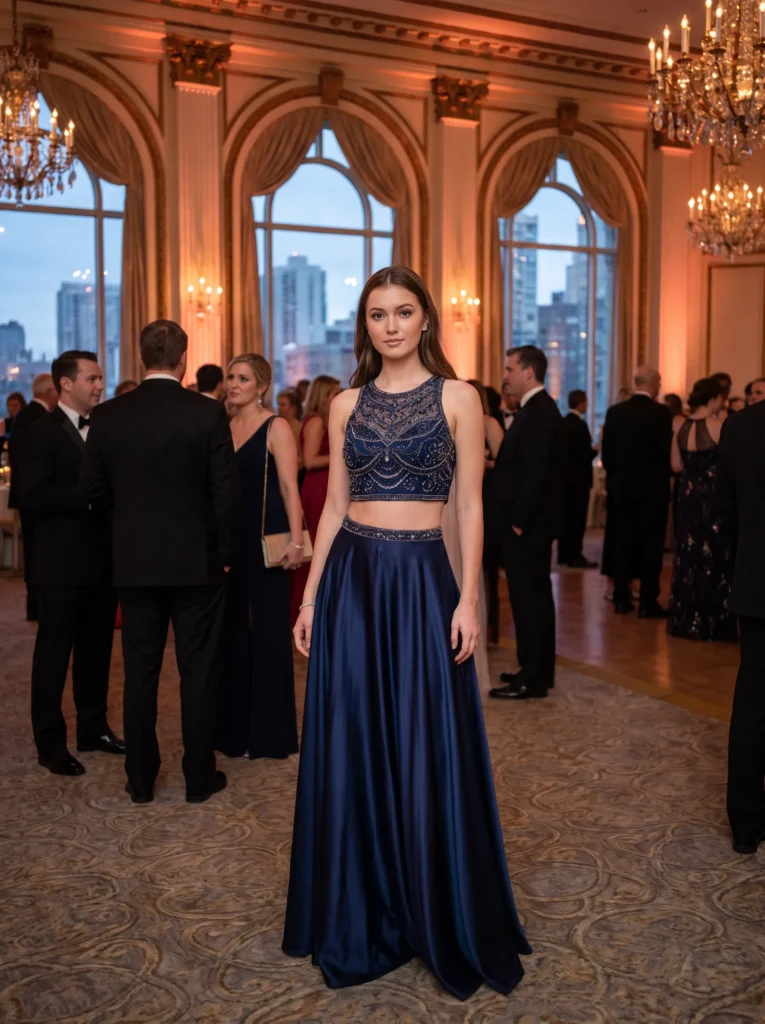 Two piece prom set