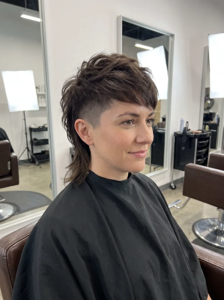 Undercut mullet