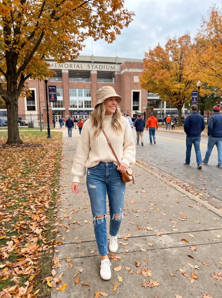 Bucket hat and crossbody bag combo
