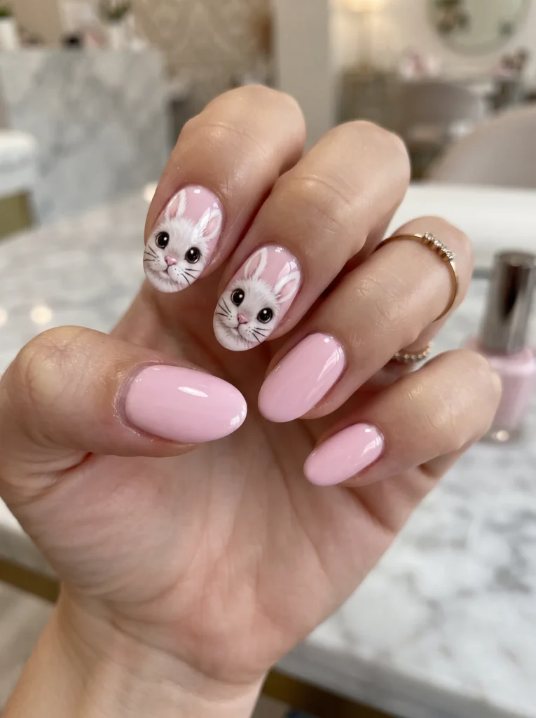 Bunny face close up