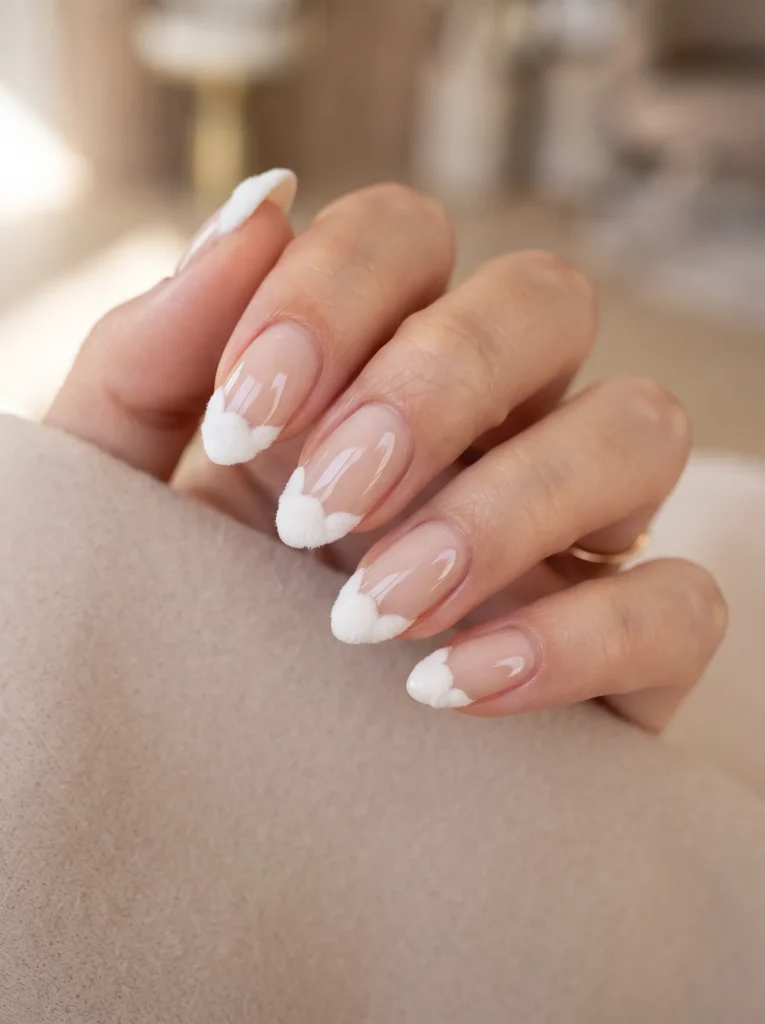 Cotton tail french tips