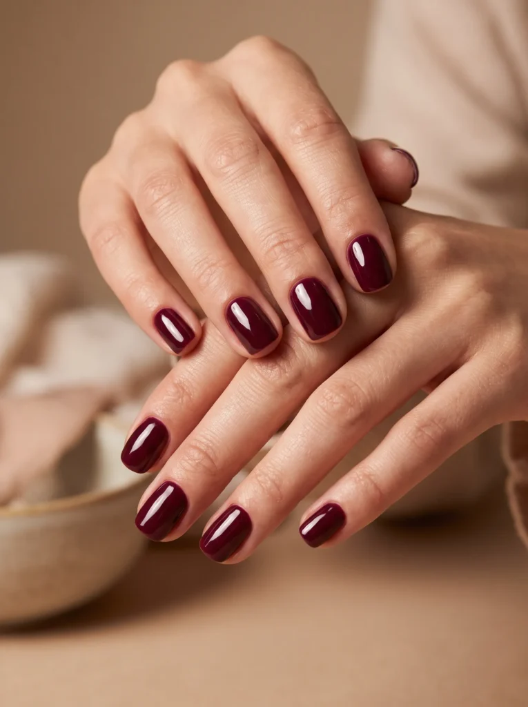 Deep burgundy
