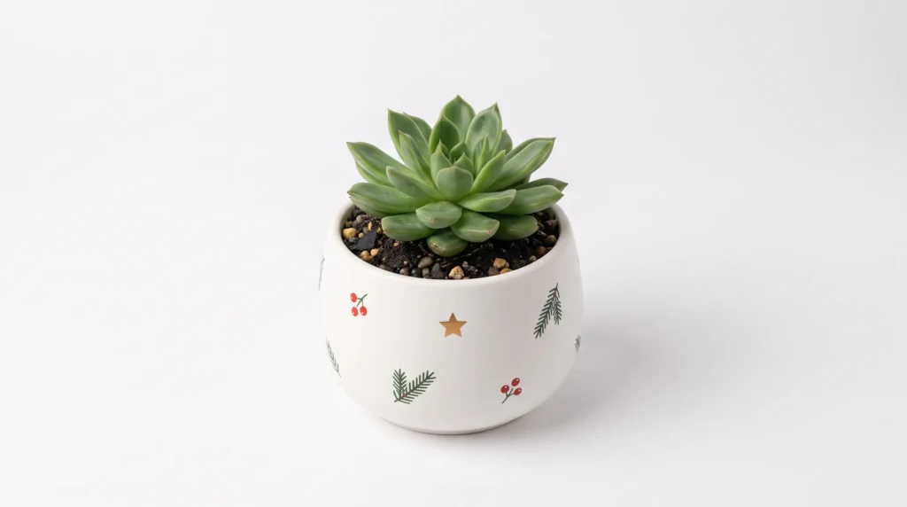 Desk plant in a small pot